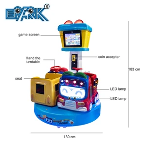 Hot Selling 2-Player Carousel Kiddie Rides Outdoor Amusement Park Game Machine for Sale Coin Payment Method