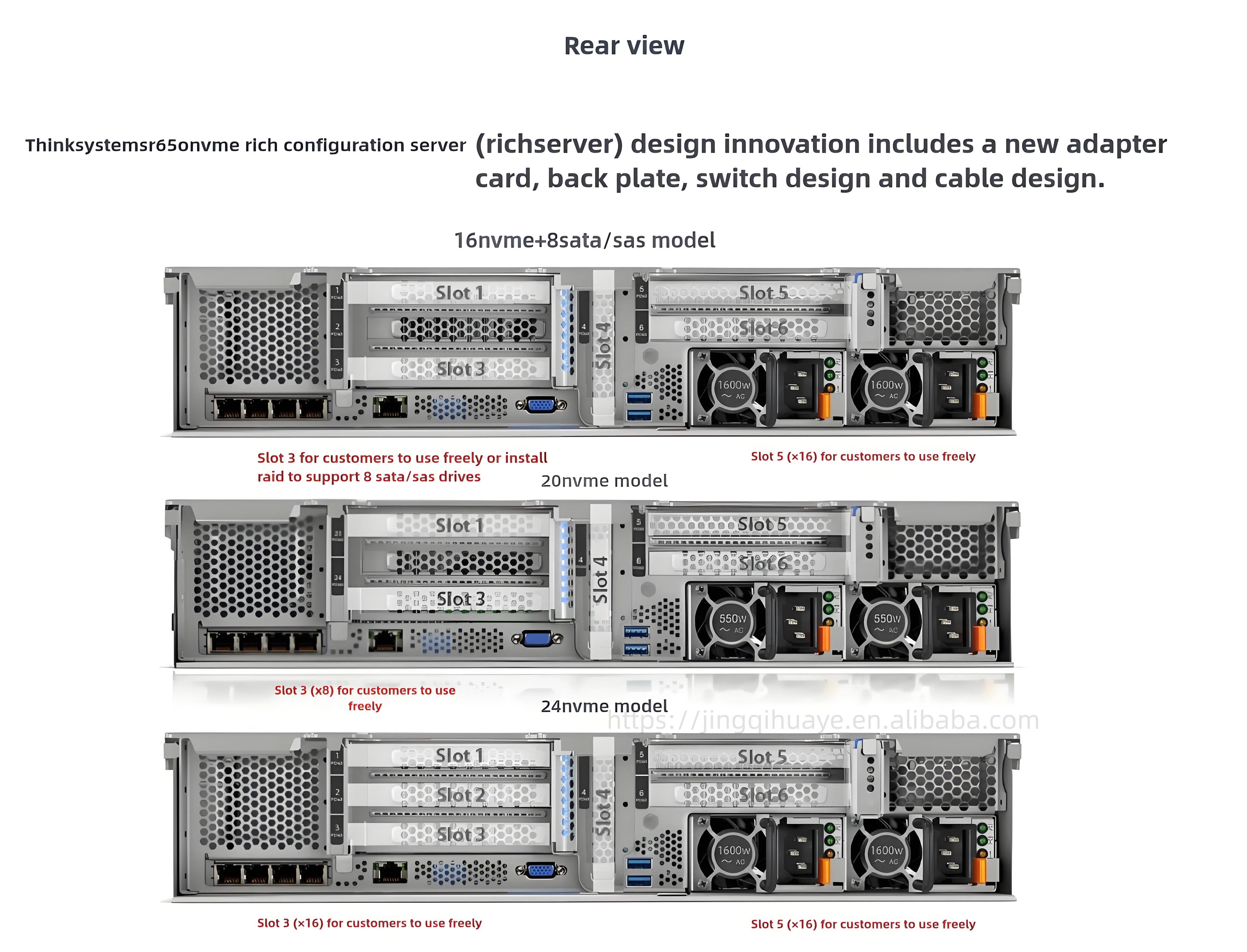 Wholesale/factory Customization/inventory Direct Sales Le-novo ThinkSystem SR650 Rack Mounted Server Warranty of 3 Years