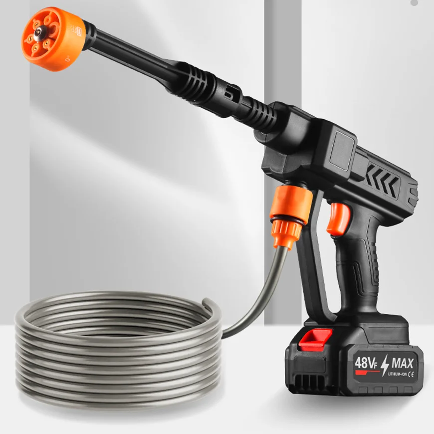 TEBAK High Pressure Portable Cordless Wireless Electric Cleaning Car Pressure Washing Water Spray Gun Car Washer Machine