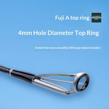 Lanxi 2.0 Long-Distance Luya Rod Fuji Guide Ring Carbon Fishing Rod with Cork Handle for Sea Bass 2.43m-3.0m Sizes – Rod – view 4