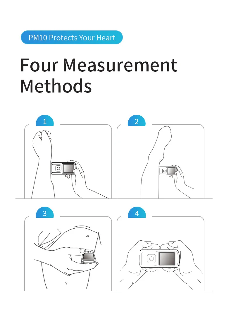 CONTEC PM10 BT Heart Rate ECG Monitor - Reliable & Portable