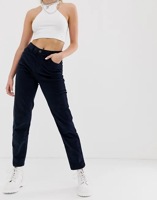 mom jeans with crop top