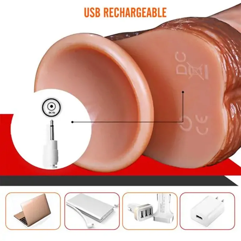 Remote Control Electric Moving Heating Dildo Realistic Lifelike Automatic Thrusting Rotating Wireless Clitoris Dildo Vibrator