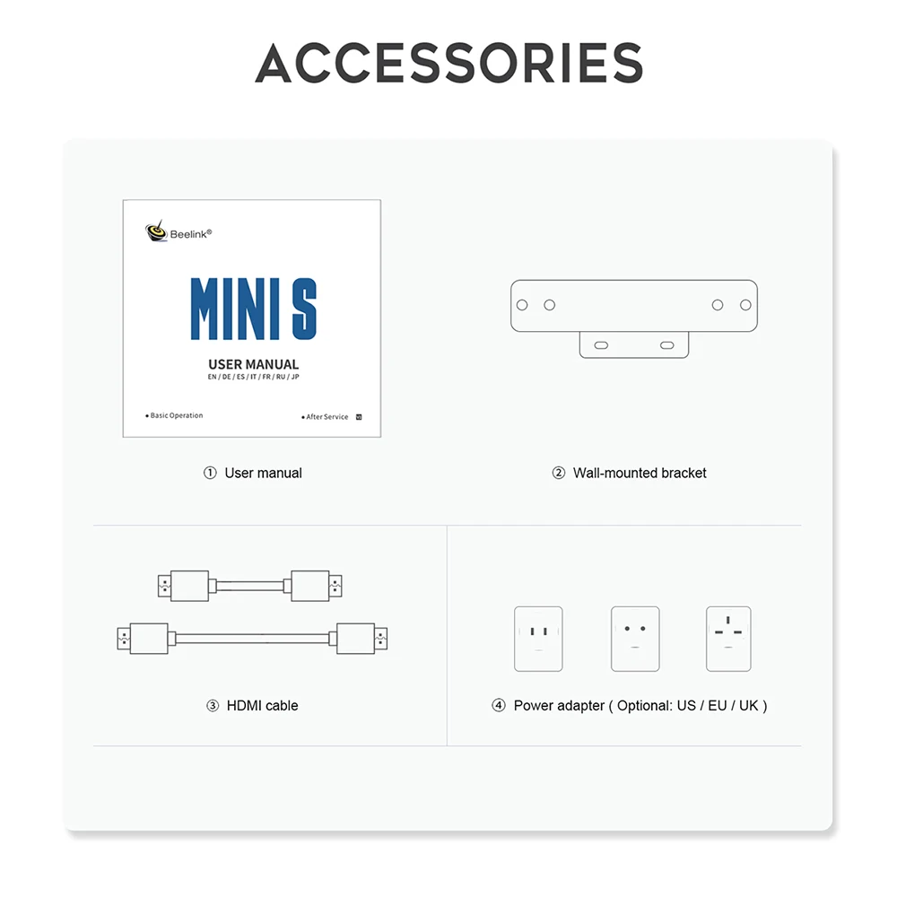 Top 10 Beelink Mini S Intel N5095 8G 256G Mini PC Wins10 OS SATA SSD Storage Industrial Computer with Dual Screen display MiniS