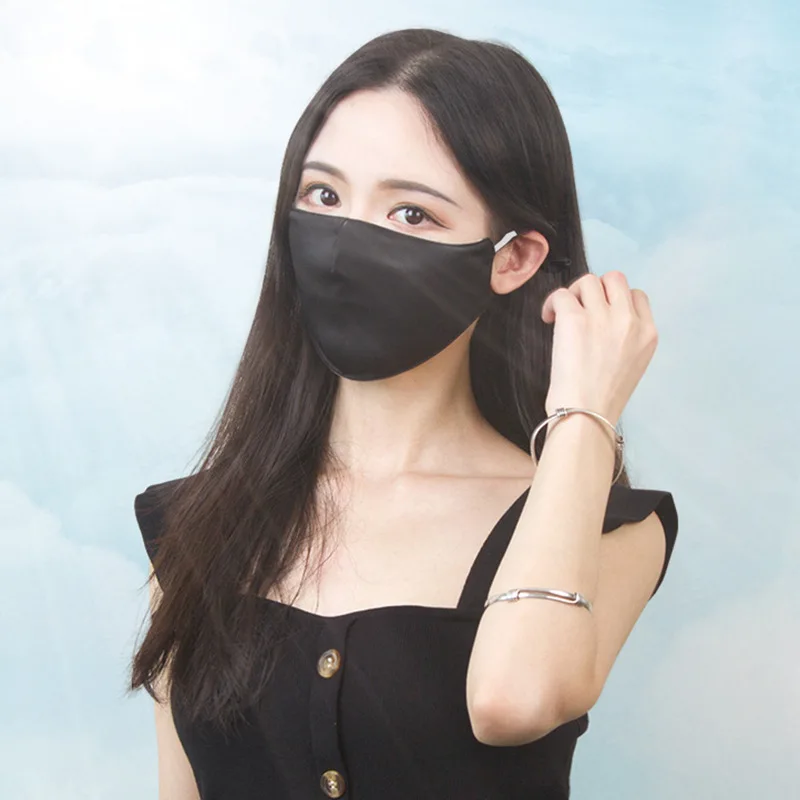 Модный высококачественный однотонный с сертификатом многоразовый Пользовательский логотип моющийся взрослый Хлопковый чехол для лица