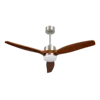 Argent + Grain de Bois Foncé