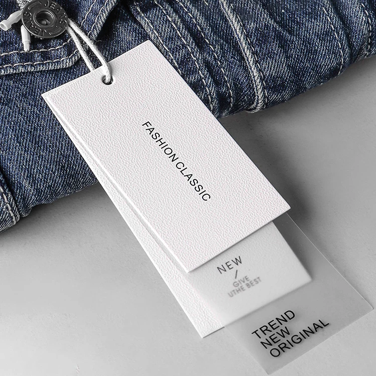 Custom Biodegradable Fashion Style Clothing Tag With Hang Tag String ...