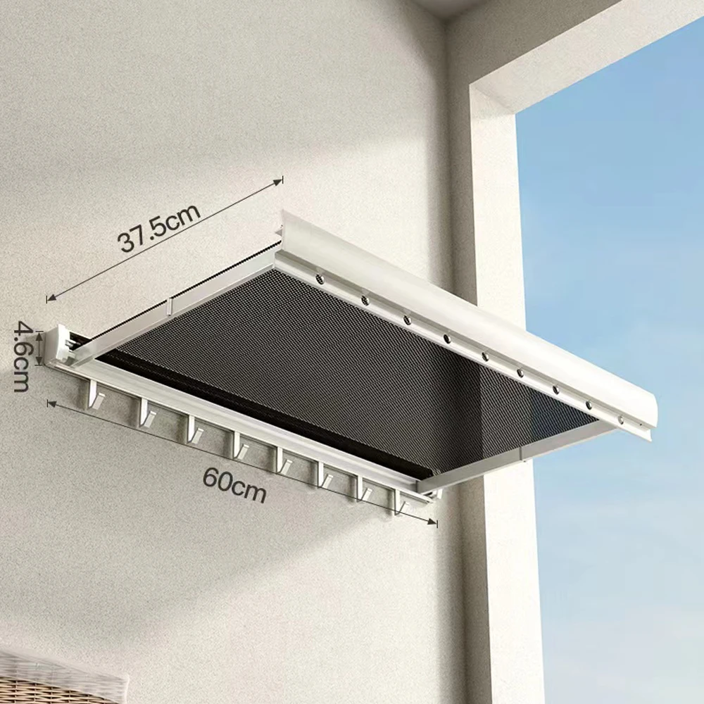 Foldable Clothes and Hat Rack Space-saving Solution Clothes Drying Rack Foldable with Hooks for Bathroom and Balcony