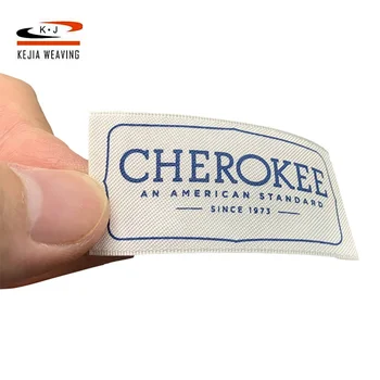 Hot Sell Free Sample Clothing accessories private brand damask woven tag garment cloth label custom woven label for clothing