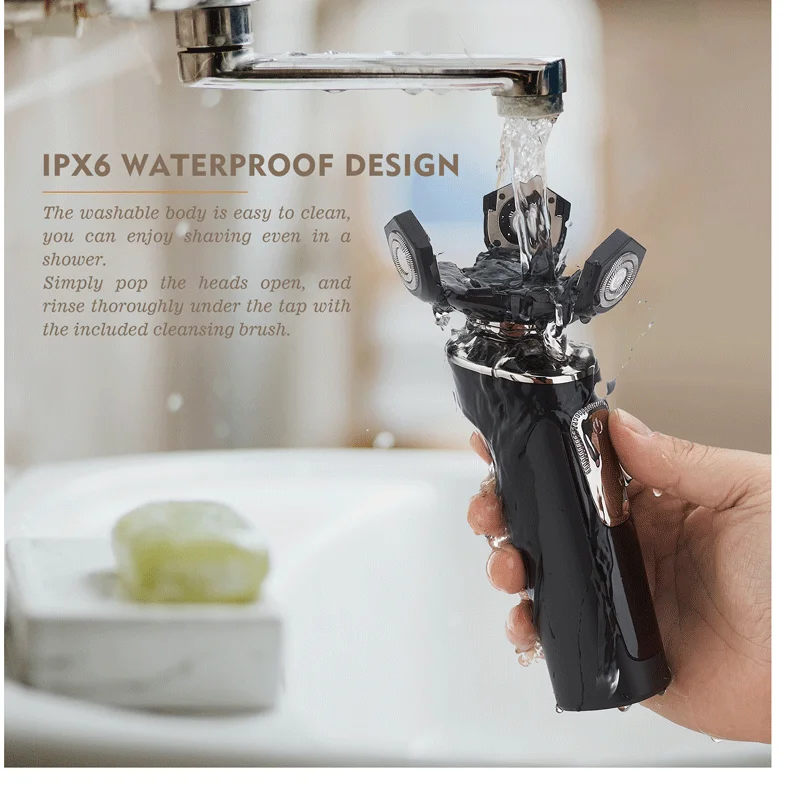 
 Прямая поставка, перезаряжаемая электрическая бритва для мужчин с тремя лезвиями  