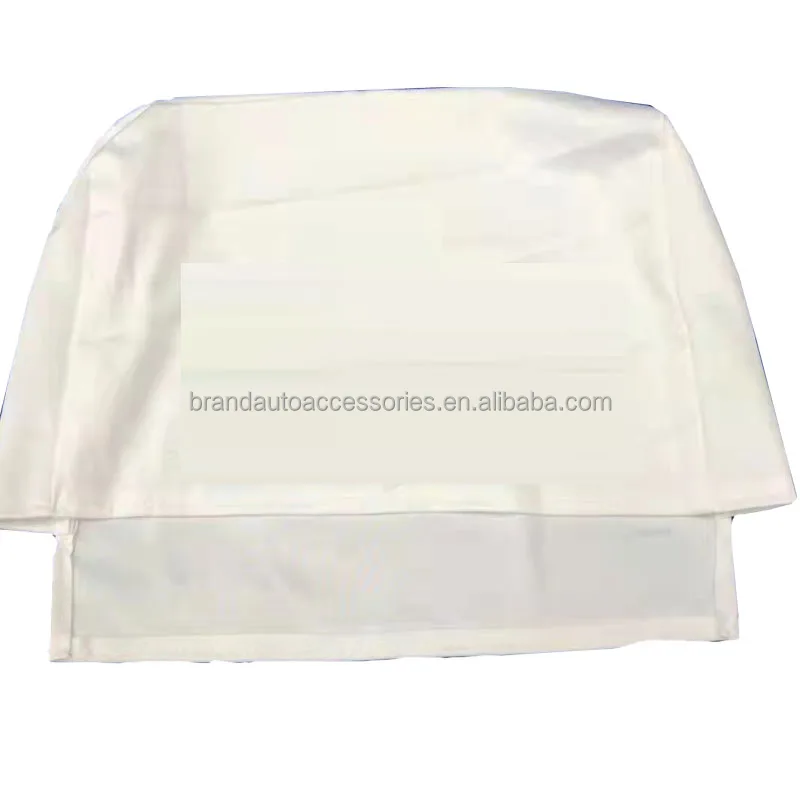 Custom Printed PU Inflight Light Cloth Non-Woven Airline Headrest Cover Front Type