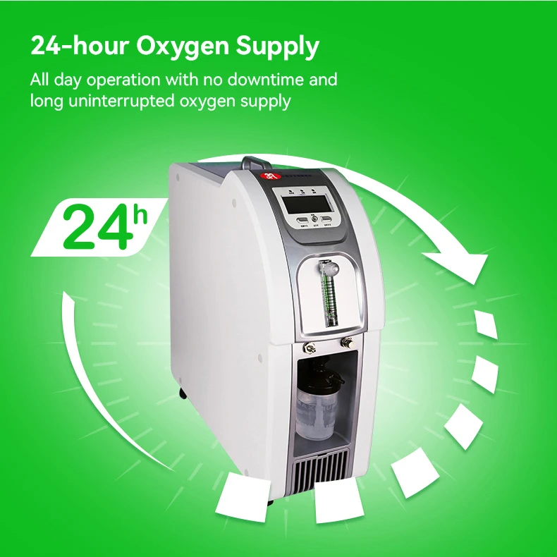 CE Approved 5 Liter 10 L Oxygen Therapy Generator Price Medical Nebulizer Optional Oxygen Facial Machine Oxygen Concentrator
