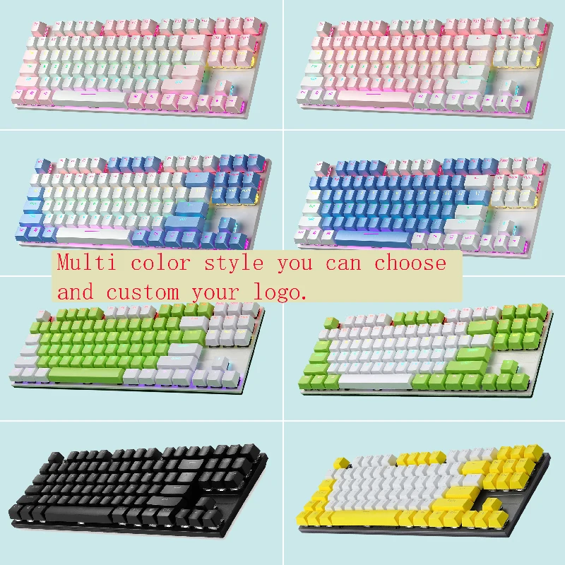 Mechanical Keyboard Rgb Led Backlit Mechinal Hot Swappable Mechanical