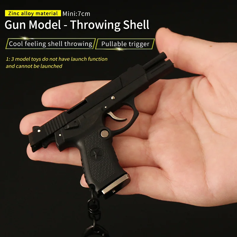 Shell Ejecting Toy Gun Realistic Gun Model Toy Metal QBZ 92 Real Safe for Boys Gifts Disassembly Shell Ejecting Toy Gun