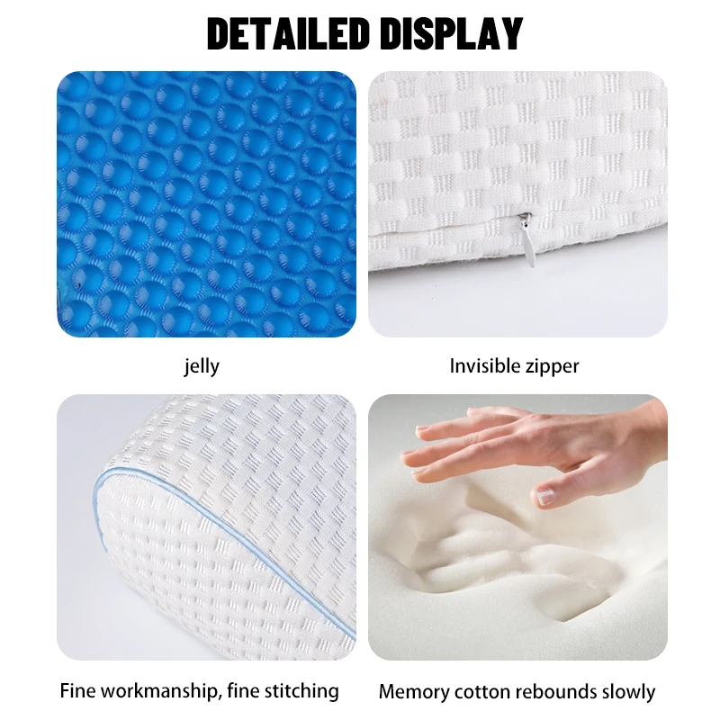 Ergonomic Design Pillow Memory Foam Cervical Neck Support Pillow Skin Friendly