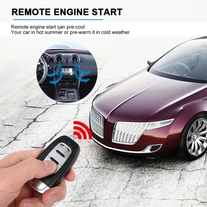 Car Alarm Engine Push Button Start Stop Remote Key Start Stop Keyless Entry Starter for toyota corolla & Kia Sportage