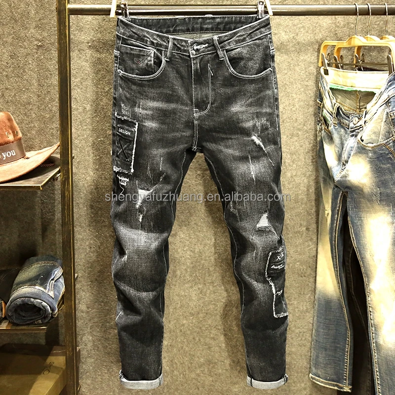 Wholesale Custom Denim Pants High Quality Casual Jeans Men's Stretch ...