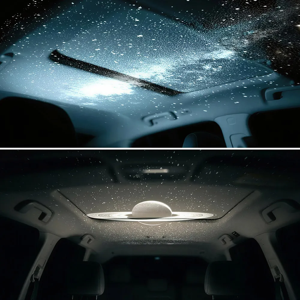 USB Starry Sky Roof Light for Car, LED Full Starry Projection Interior Atmosphere Lamp Night Auto Decoration Lighting