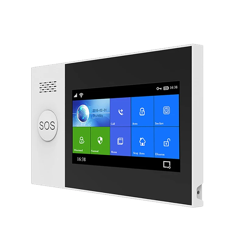 Fingerprint Wireless Tuya Smart Alarm System 24 Hours Day and Night Safety Monitor Smart Home Alarm