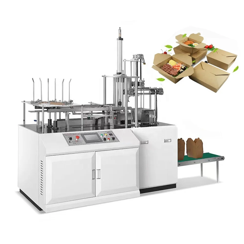 Automatic Small Disposable Kraft Paper Food Meal Carton Board Lunch ...
