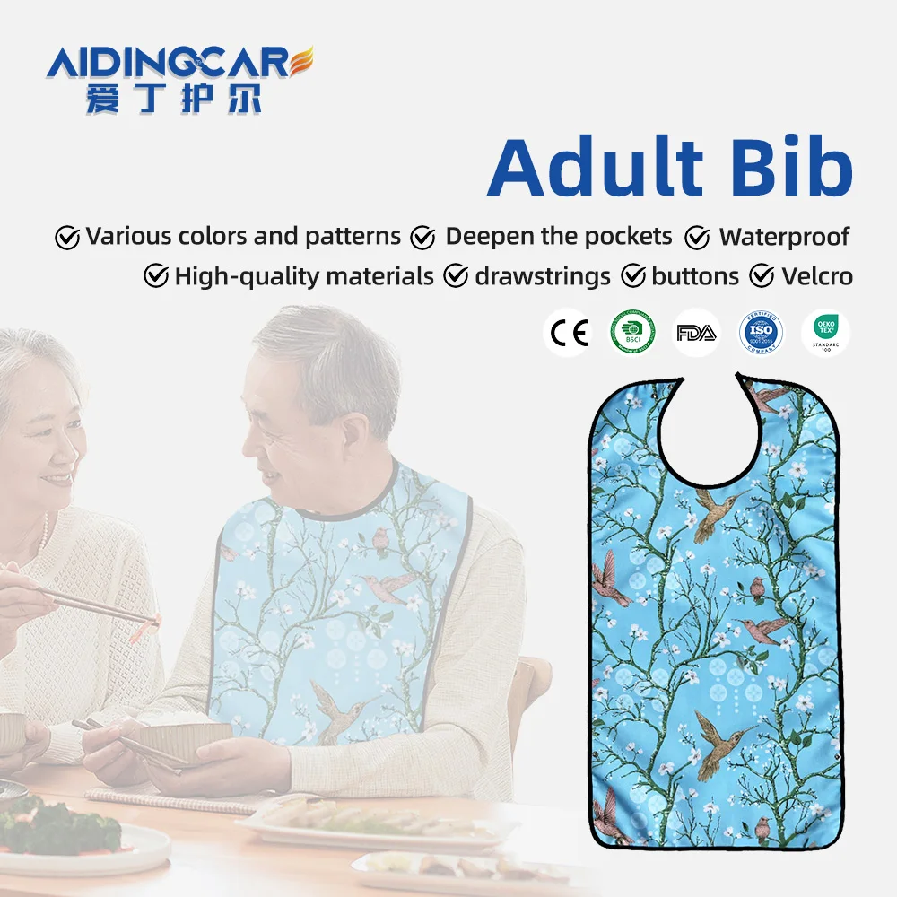 Wholesale Washable Prints Sleeveless Apron Reusable Waterproof Adult B - product detail 1