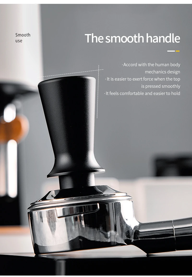 Calibrated Espresso Hand Push Coffee Tamper 51mm 53mm 58mm 30 Pounds