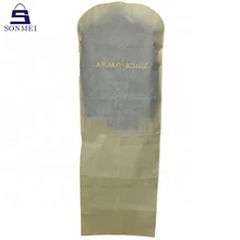 Storage creamy coat luxury wedding dress custom garment bags wholesale