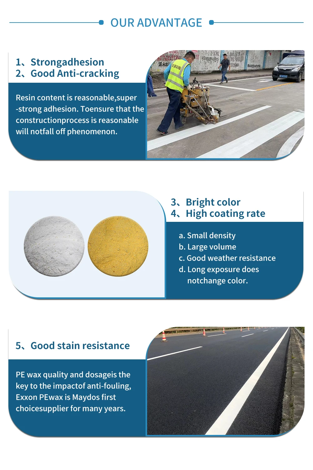 Traffic Signs Road Construction Marking Thermoplastic Raw Materials