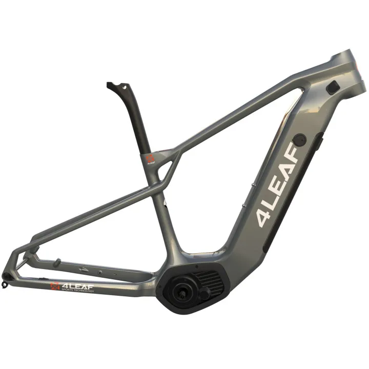 Carbon Fiber Ebike Frame Set With 48v350w Mid Motor,13ah Battery,Led