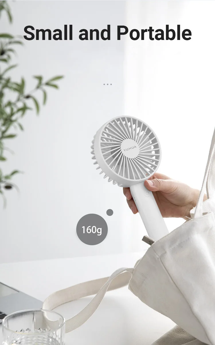 2023 Enhanced Portable Handheld Fan With 3 Gears Phone Holder Fast Charging Super Quiet