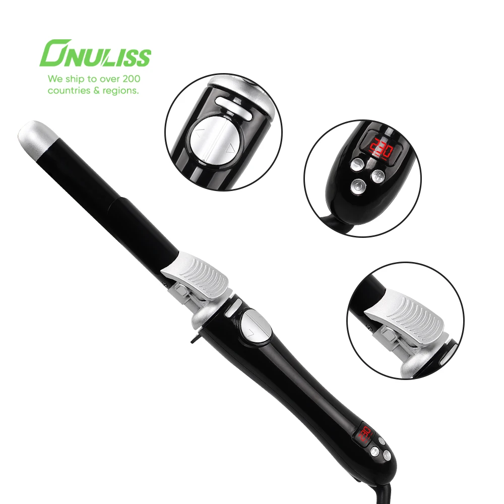 28mm Automatic Rotating Curling Iron Hair Curling Wand Ionic Professional Auto Hair Curler