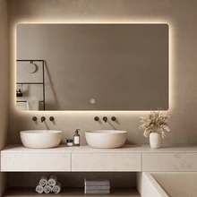 Smart Touch Screen Bath Mirrors With Time Display Espejos De Bano Inteligente