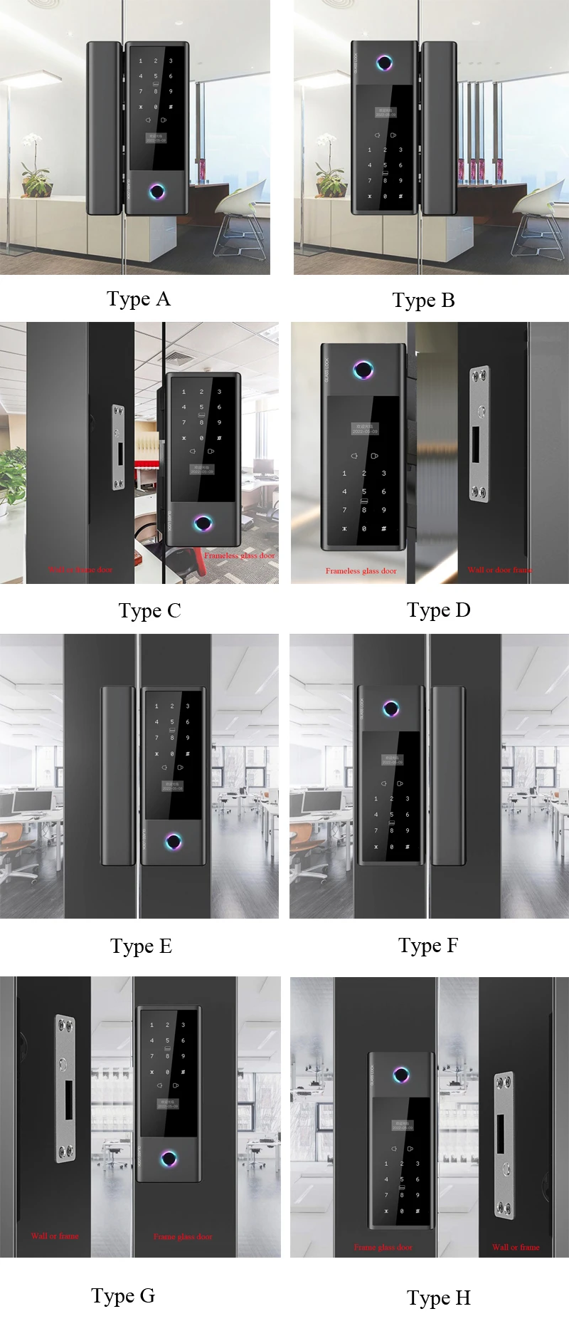 Price Aluminium Sliding Door Slim Profile Lock Glass Window Lock ...