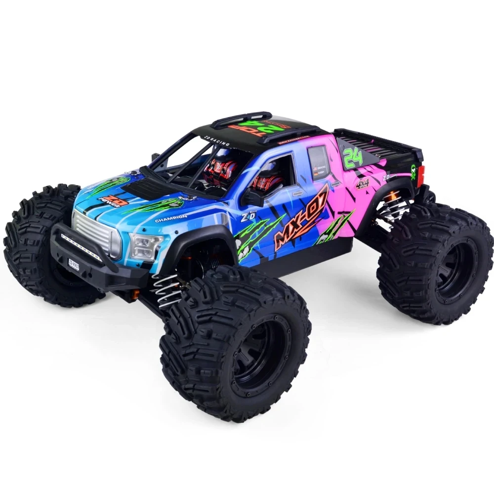 MX07 KIT ZD Racing 1/7 4WD Off-Road RC Car, 80km/h Speed, 8S