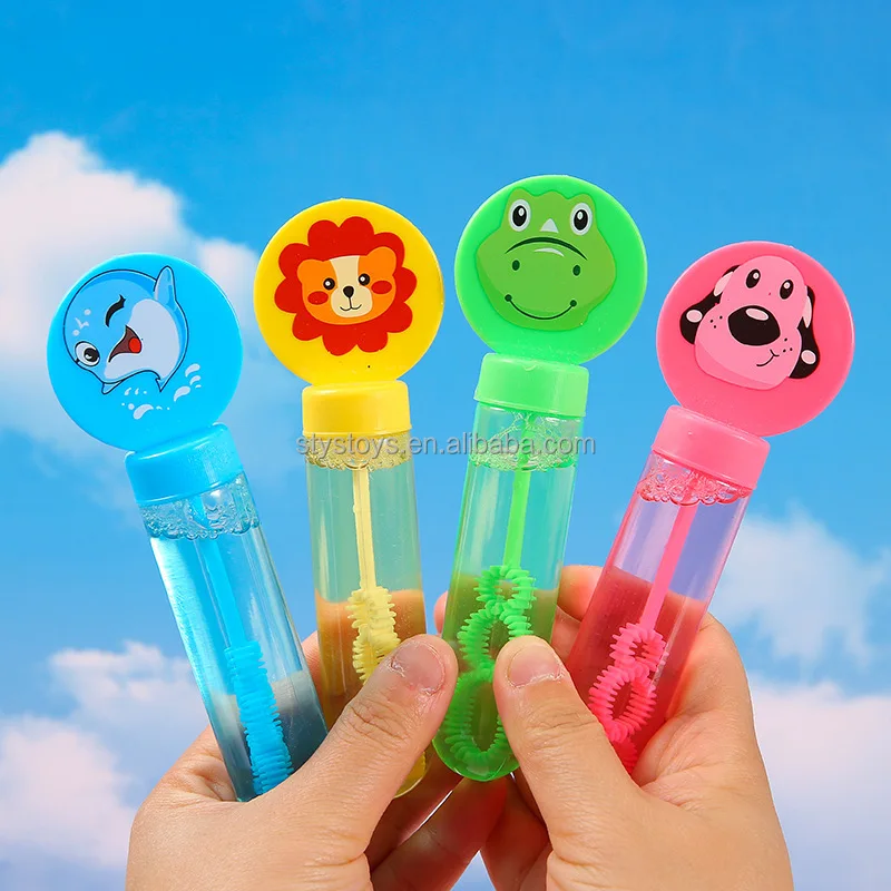 Summerday Mini Bubble Wand Small Underwater World Bubble Water Toys  Wholesale Cartoon Blow Bubbles Stick