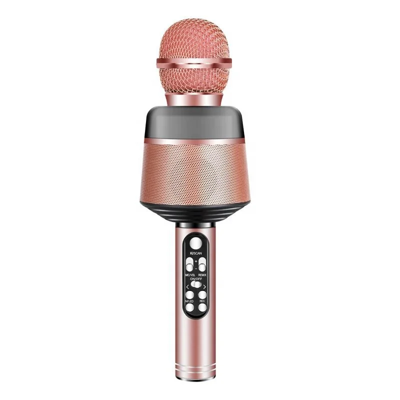 Microphone WS-1816 Bluetooth Sans Fil Hi-Fi à Condensateur Karaoké