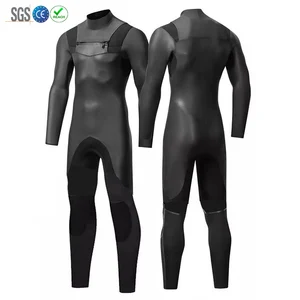 Custom 3/2MM 4/3mm Neoprene Traje De Buceo Hombre Chest Zip Diving Suit Long Sleeve OEM Customized Surfing Wetsuits
