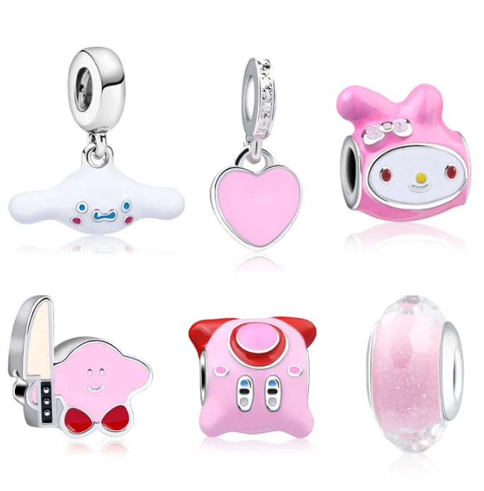 Mixed Hello Kitty Charms Accessories Designer Anime Enamel Cute Fashion Charms for Bracelets