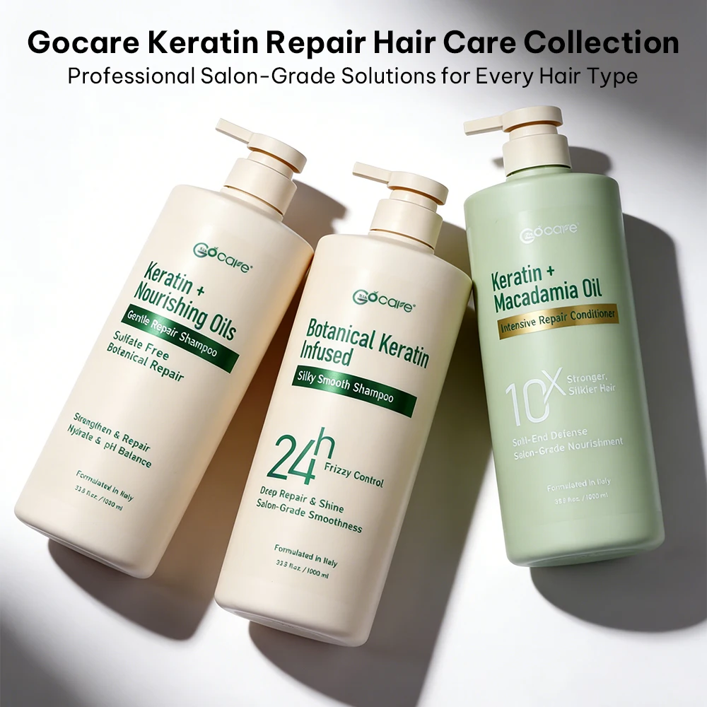 Gocare 1000ML Daily Intensive Hair Care Treatment Vitamins Repair Dry Hair Shampoo and Conditioner