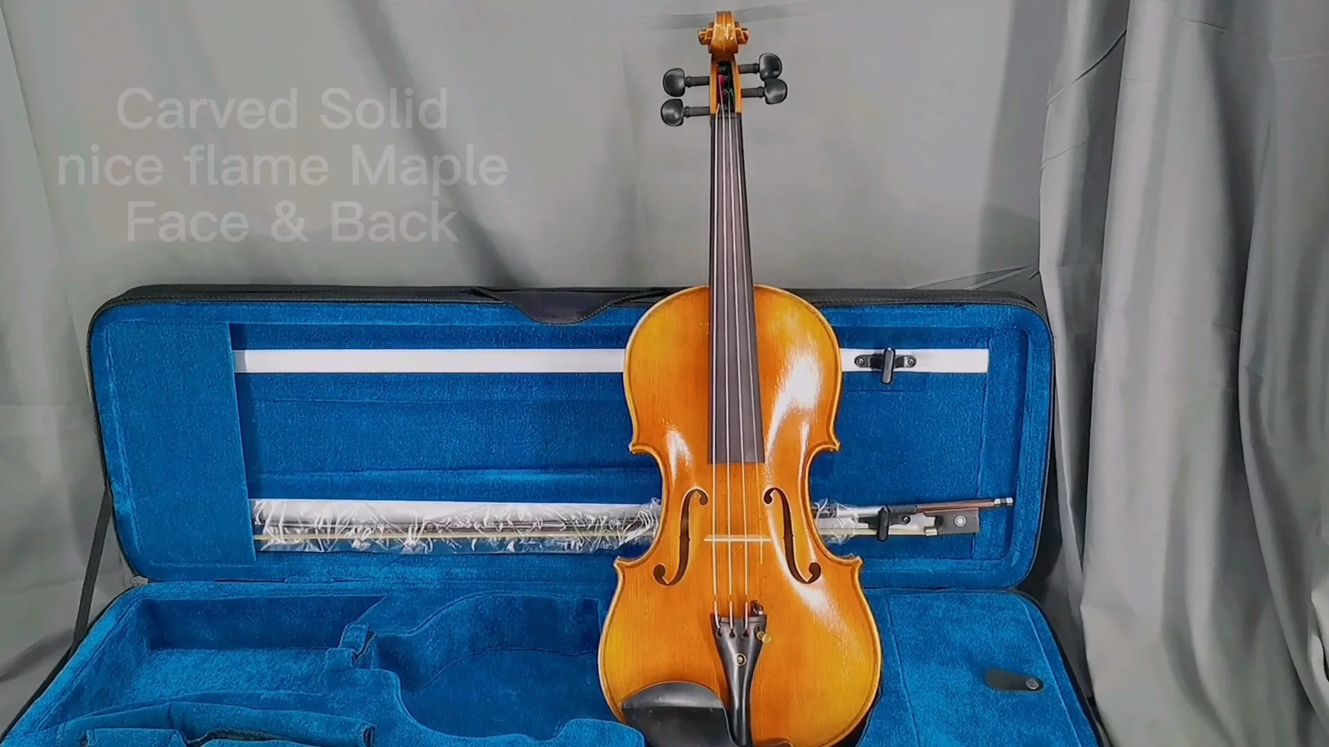 Nice Flame Maple Professional 4/4 Advanced Antique Violin String Instruments Hand Made Oil Brown