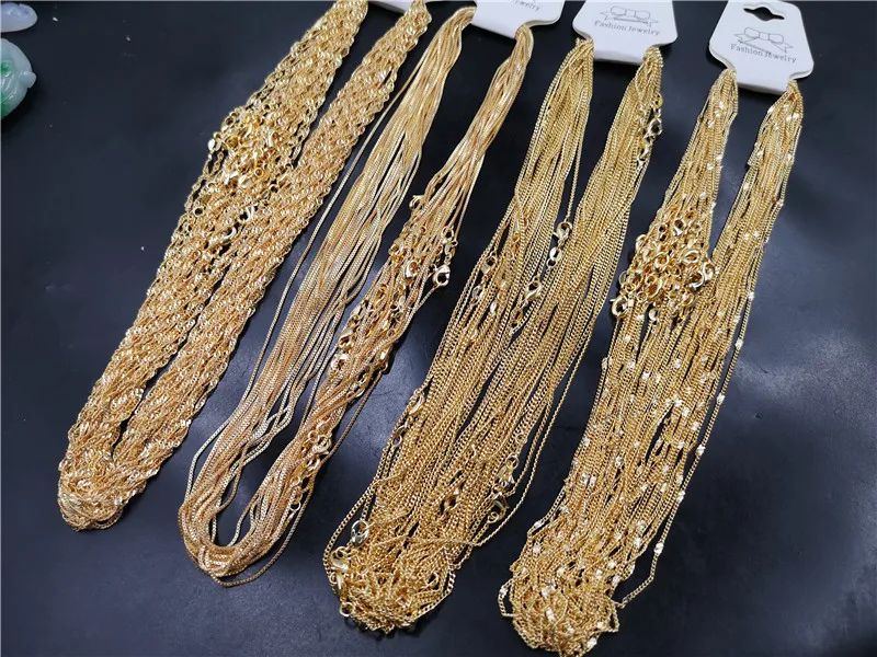 Cheap Jade New Gold Plated Silver Chain 
