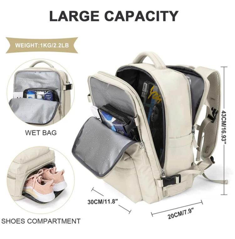 High Quality Multifunctional Travel Backpack Women Waterproof Outdoor ...