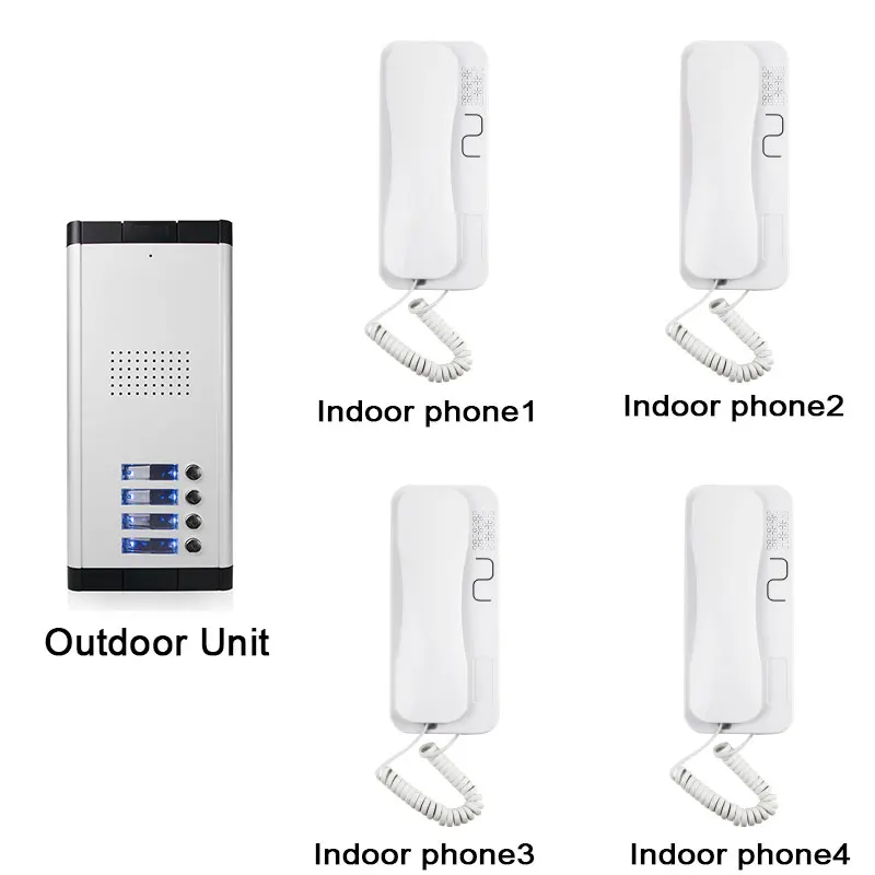 Audio Building System Phone Handset With 2wire For Apartment