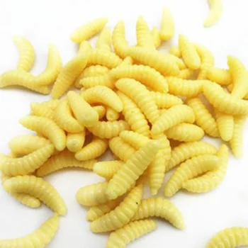CHEERY Bulk Artificial Soft Bait Insect Bait Mixed Colors River Fishing Lures for Bass Crappie 2.4cm 0.4g – Soft Lure – view 4