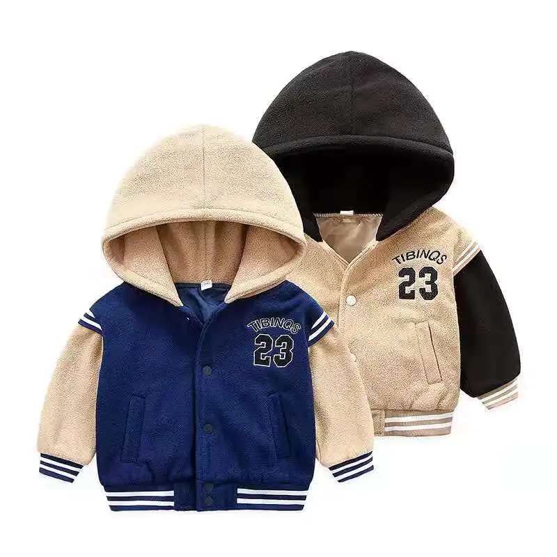 2 4 5 6 8 10 Years Old Teenage Winter Cloth Teens Clothing Fall 2022 Kids Letterman Jacket Zip up Boys Hoodies for Boys Jackets