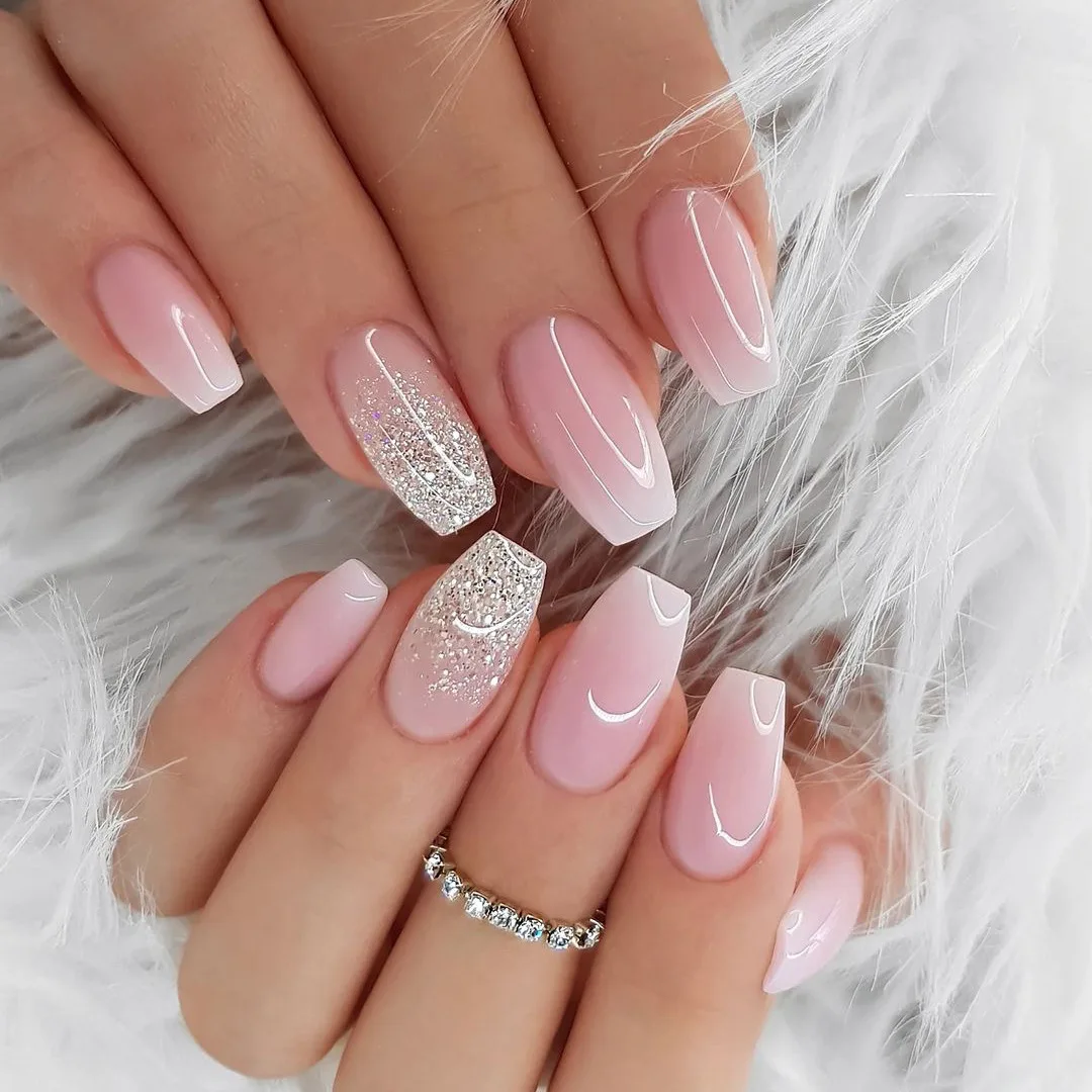 Soft White Gradients for Flawless Nails