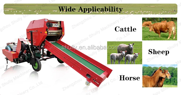 Mini Hay Straw Baler Compactor Press Machine Silage Packing Machine