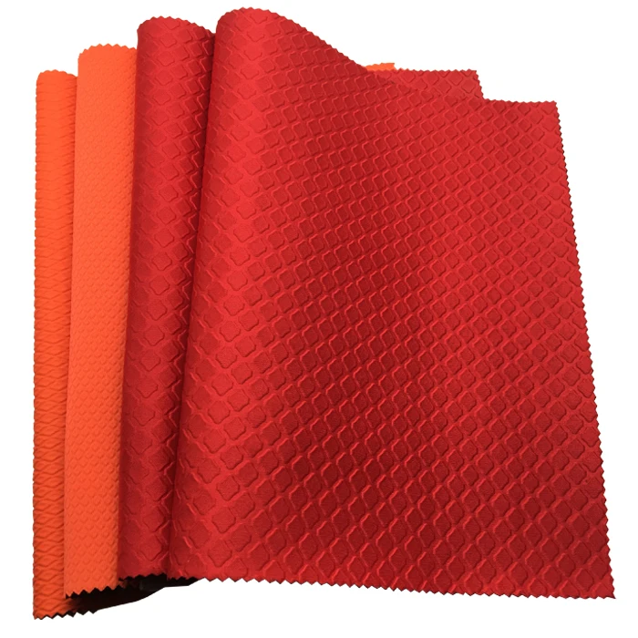 
 3 мм тисненый неопреновый пенопласт ламинат флуоресцентная полиэфирная ткань для сумок  