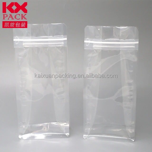 transparent stand up pouch