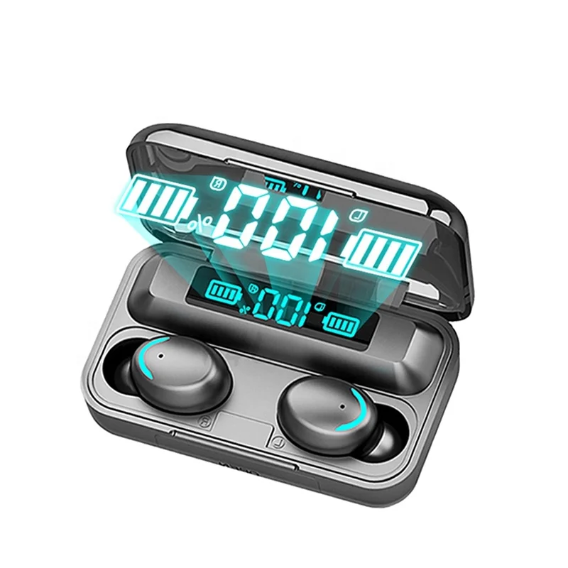 True Wireless F9 Earbuds Noise Cancelling Long Play